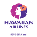 HAWAIIAN AIRLINES<sup>&reg;</sup> $250 Gift Card